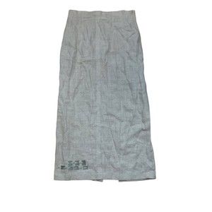 Harve Benard Haltzman Beige Skirt Size 6 Pencil 1 Pockets Zip 100% Linen